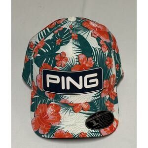 New Ping Golf Clubs of Paradise Hawaiian Floral Tour Snapback Hat Flexfit 110